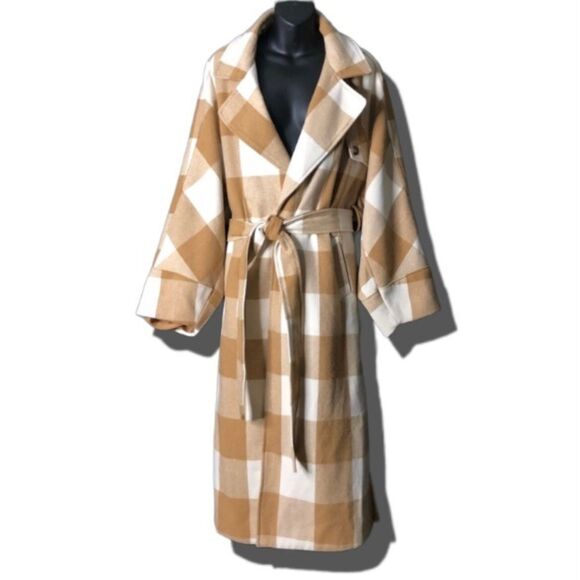 Free People Penelope Plaid Wool Trench Coat
MSRP $298 Medium - Picture 1 of 9